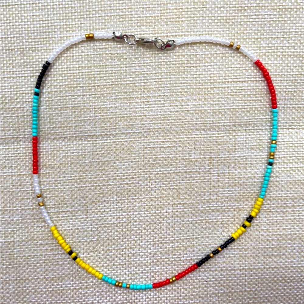Beaded necklace.